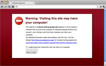 גלישה בטוחה של Google Chrome