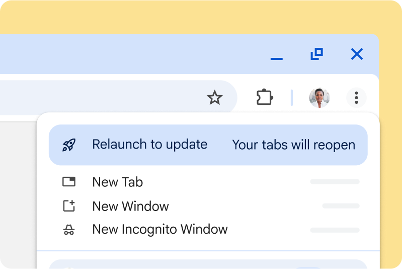 הפעלה של עדכון בהמתנה התראה בממשק המשתמש של Chrome על עדכון בהמתנה